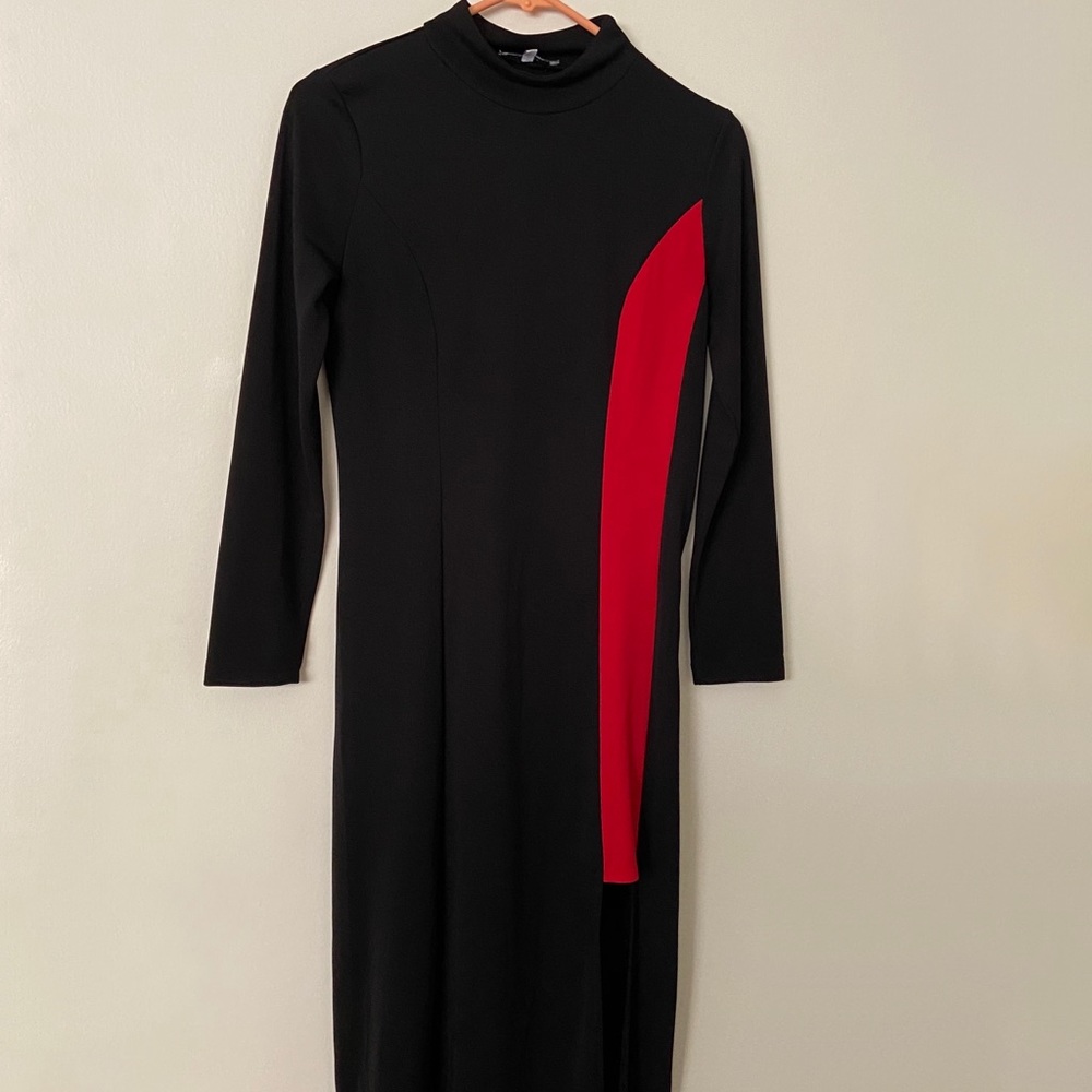 Misslook Long Side Slit Dress